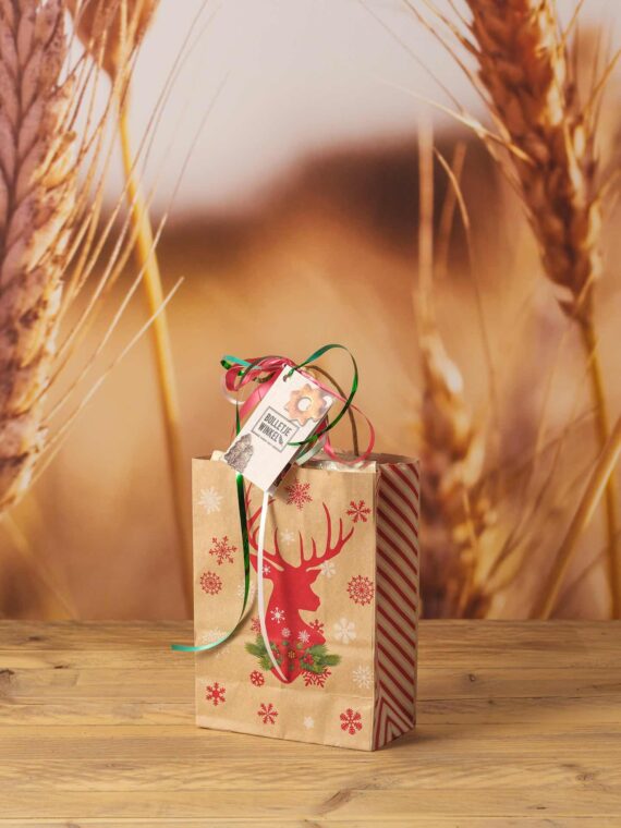 Papieren tasje Kerstprint